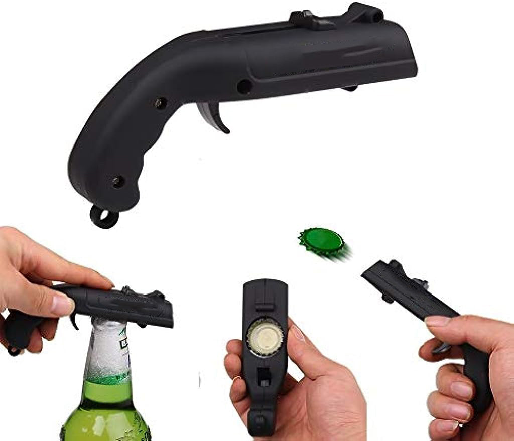 Maozcq Cap Gun Beer Bottle Opener Bottle Openers party favors Gamer bottle opener for BBQ Party Bar Drinking Bottle Opener