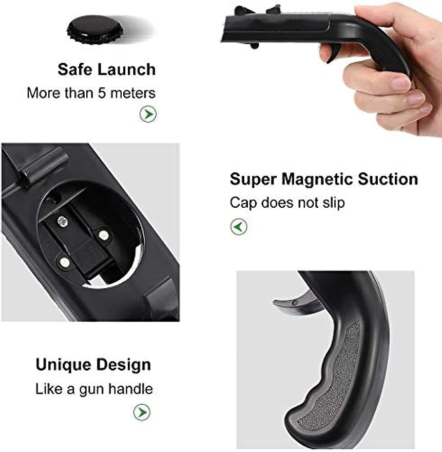 Maozcq Cap Gun Beer Bottle Opener Bottle Openers party favors Gamer bottle opener for BBQ Party Bar Drinking Bottle Opener